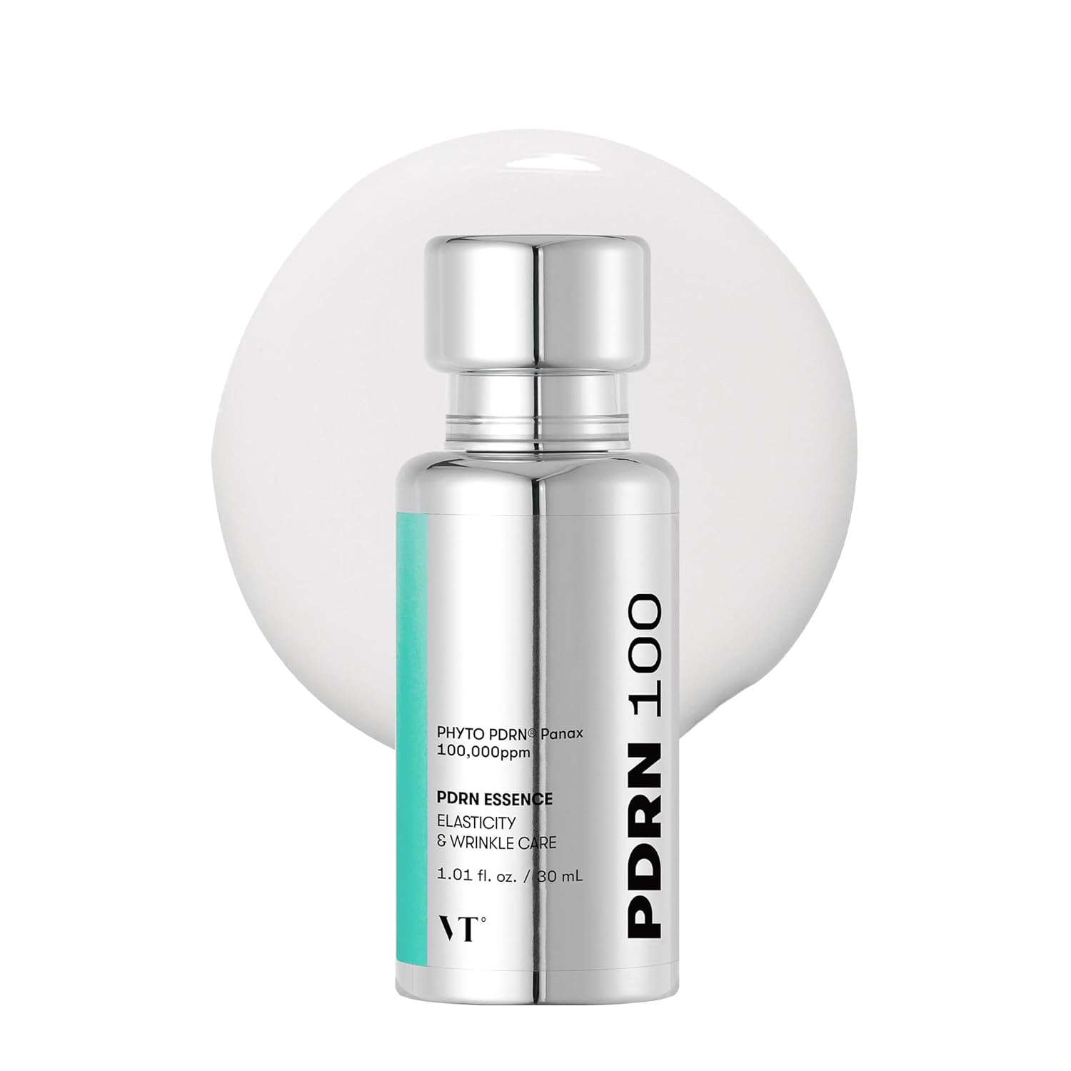VT COSMETICS PDRN 100 Essence, Korean skincare serum, vegan PDRN serum, ginseng PDRN essence, glass skin serum, hydrating essence, anti aging serum, Korean glow serum, skin firming essence, fragrance free serum, plumping serum, moisturizing skincare, radiant skin serum, Korean beauty products, lightweight facial essence
